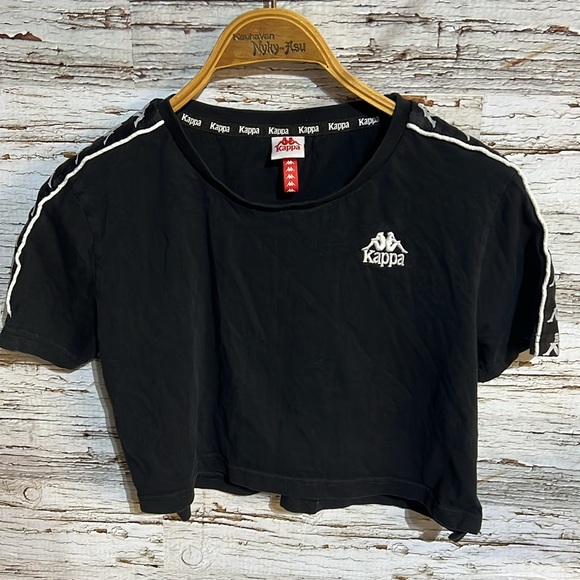 Kappa black and white crop top  size XS - Picture 2 of 7